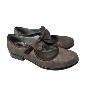 Naot Shoes Womens Size 8 Fantasma Silver Bow Mary Jane Comfort Made in Israel 39